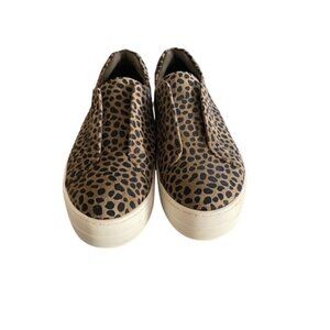 J/Slides Heidi Leopard Slip On Sneakers 8.5